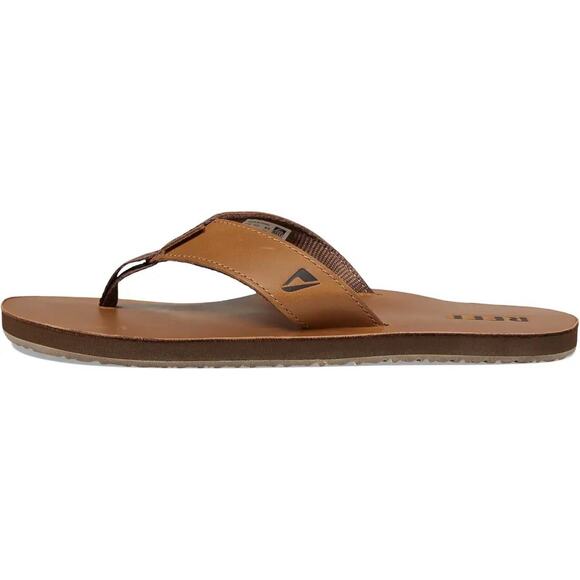 Reef Leather Smoothy Mens Flip Flop Size 15 BRONZE BROWN Sandal NEW NWT main image 5